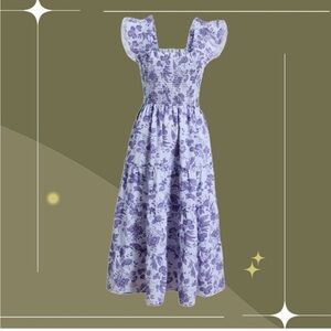 🍋✨ Hill House Home Ellie Nap Dress In Lilac Tonal Floral Xs